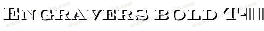 Engravers bold T字体转换